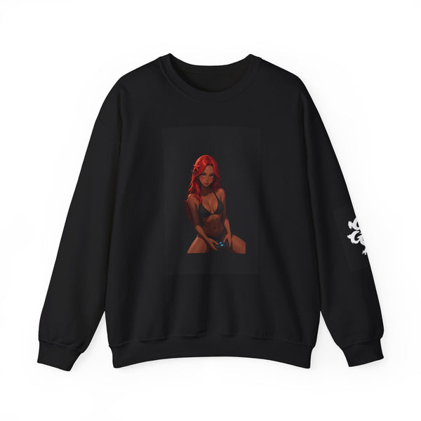 Red-Haired Pinup Crewneck Sweatshirt